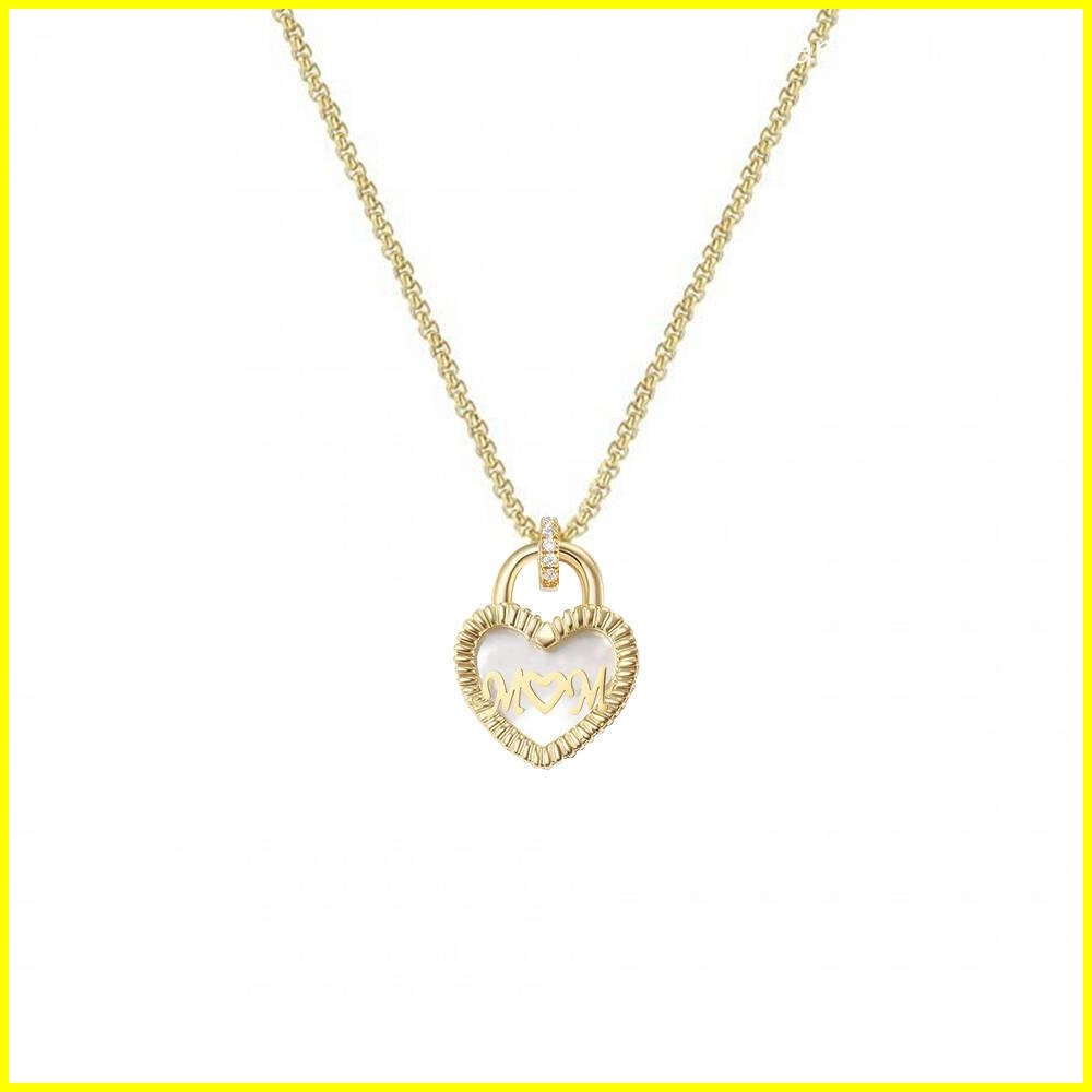 Valentine's Day Heart Mother of Pearl Necklace – Love and Elegance 2 - Zhefan Jewelry