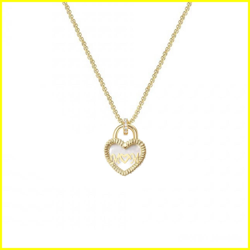Valentine's Day Heart Mother of Pearl Necklace – Love and Elegance 2 - Zhefan Jewelry