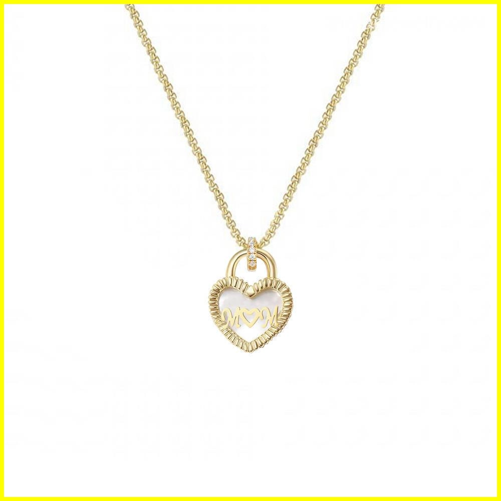Valentine's Day Heart Mother of Pearl Necklace – Love and Elegance 2 - Zhefan Jewelry