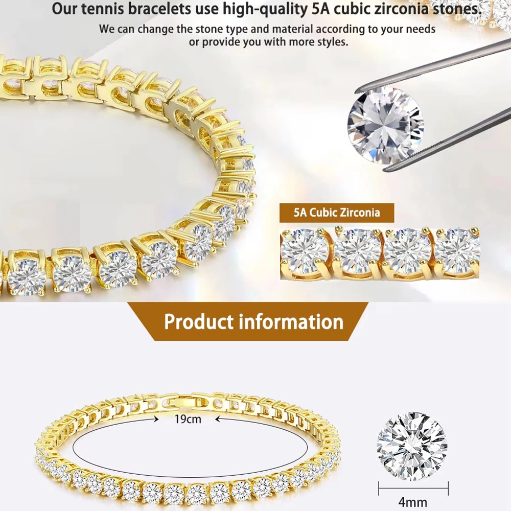 925 silver tennis bracelet (5) - Zhefan Jewelry