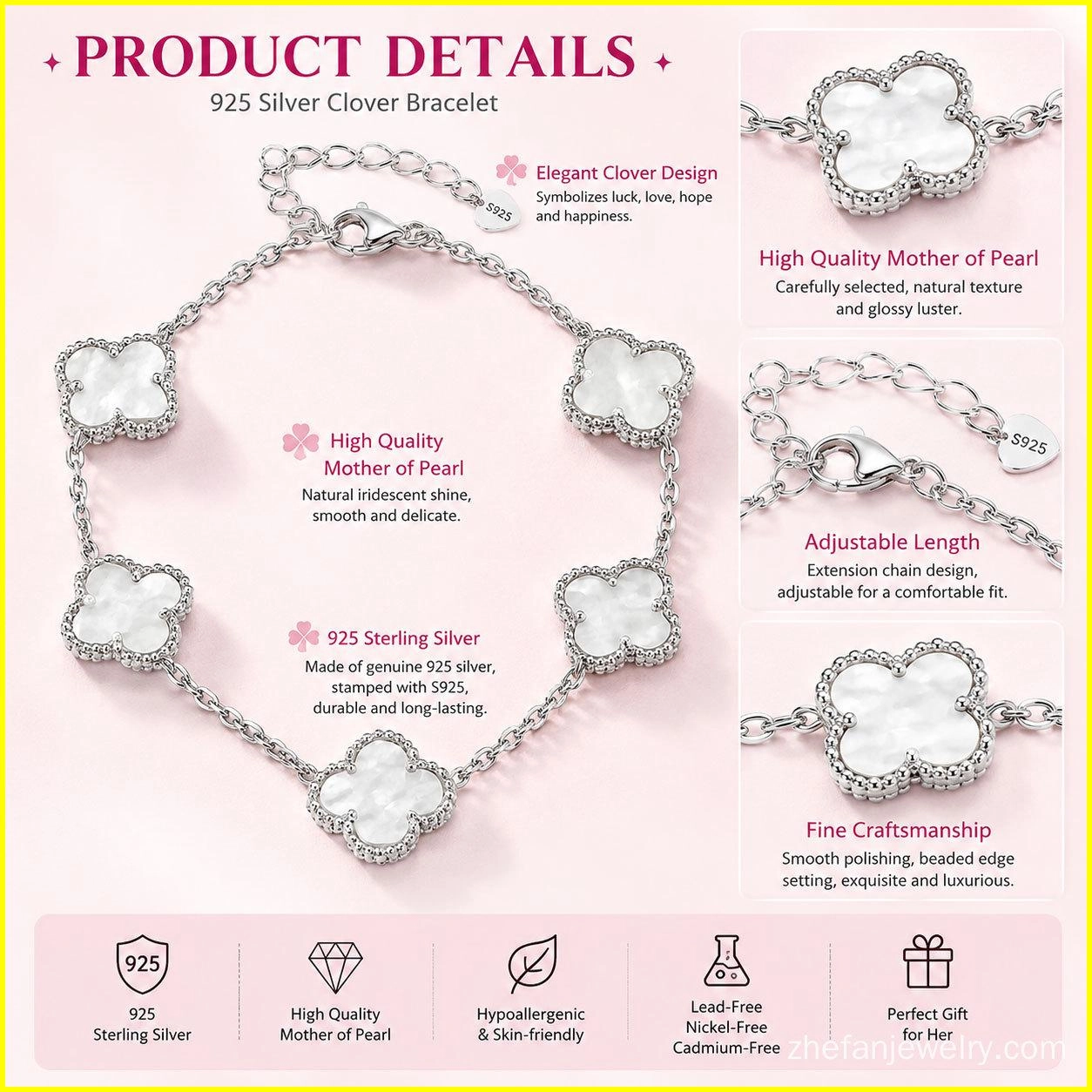 clover-bracelet-jewelry-(1) - Zhefan Jewelry