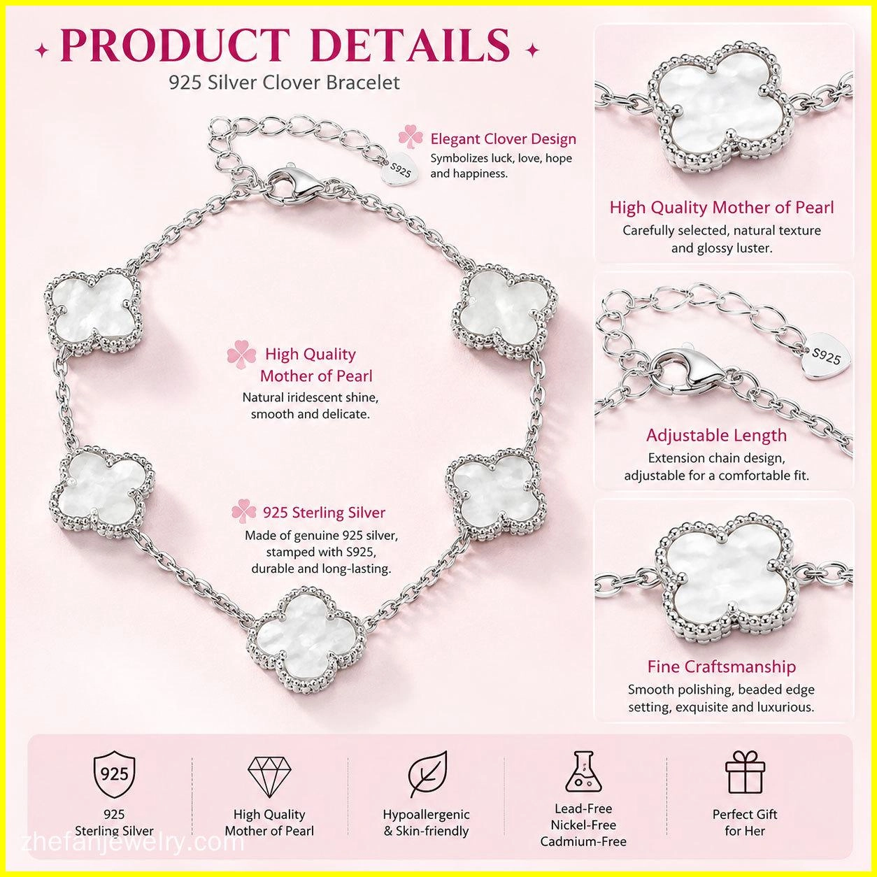 clover-bracelet-jewelry-(1) - Zhefan Jewelry