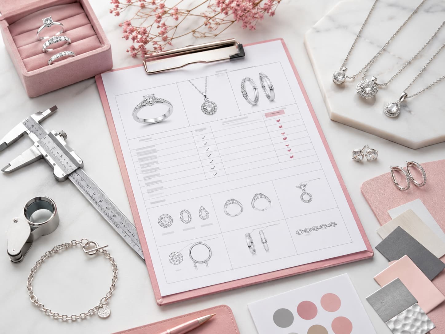 Custom 925 sterling silver jewelry specification checklist