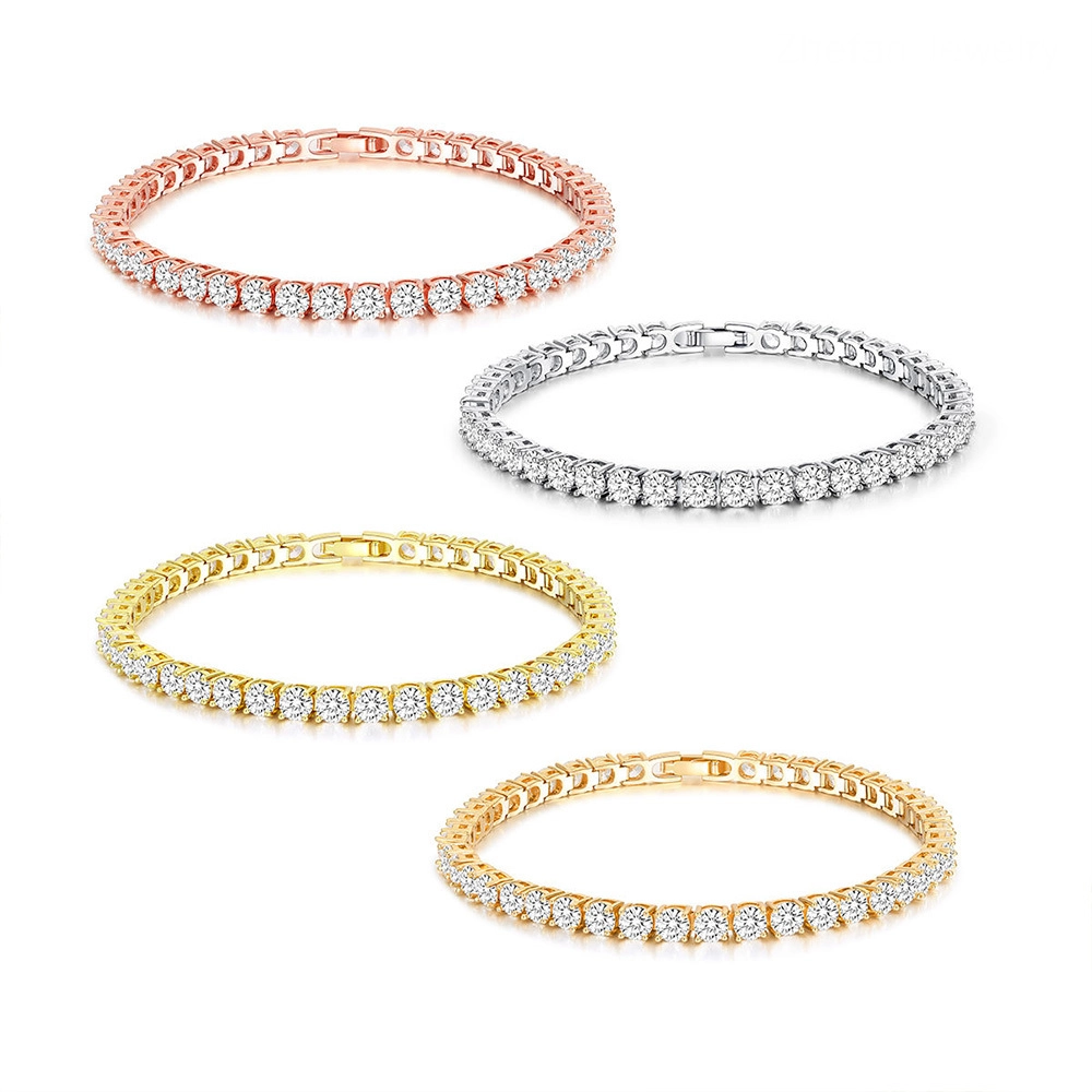 Custom Brass Tennis Bracelet Jewelry Supplier (1) - Zhefan Jewelry