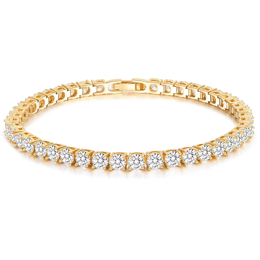 Custom Brass Tennis Bracelet Jewelry Supplier (6)