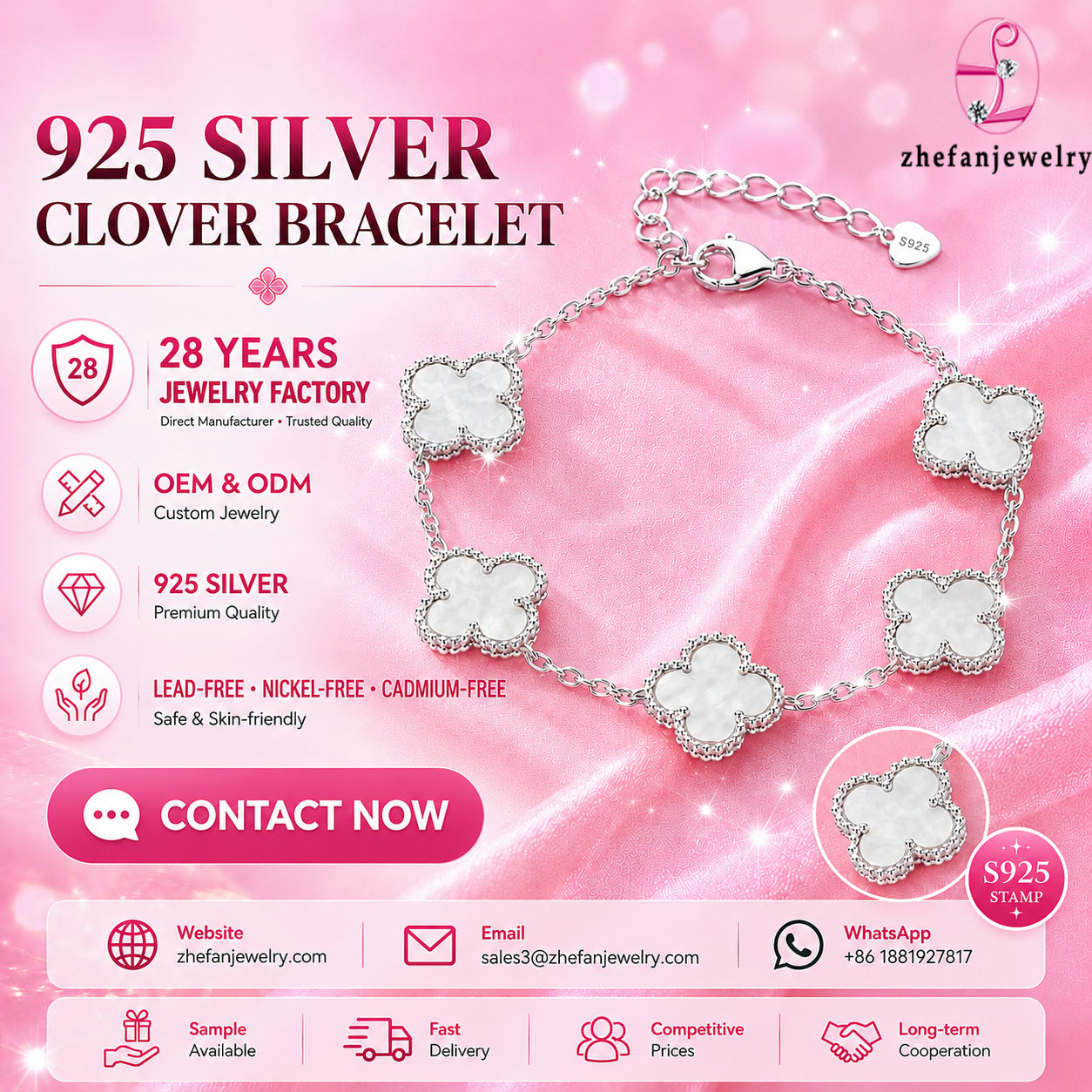custom-clover-bracelet-jewelry custom-clover-bracelet-jewelry