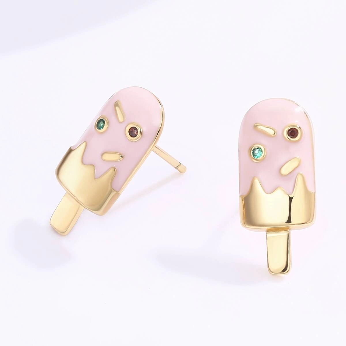 Cute Kid Jewelry Oil Stud Earrings 2 - Zhefan Jewelry Cute Kid Jewelry Oil Stud Earrings 2 - Zhefan Jewelry