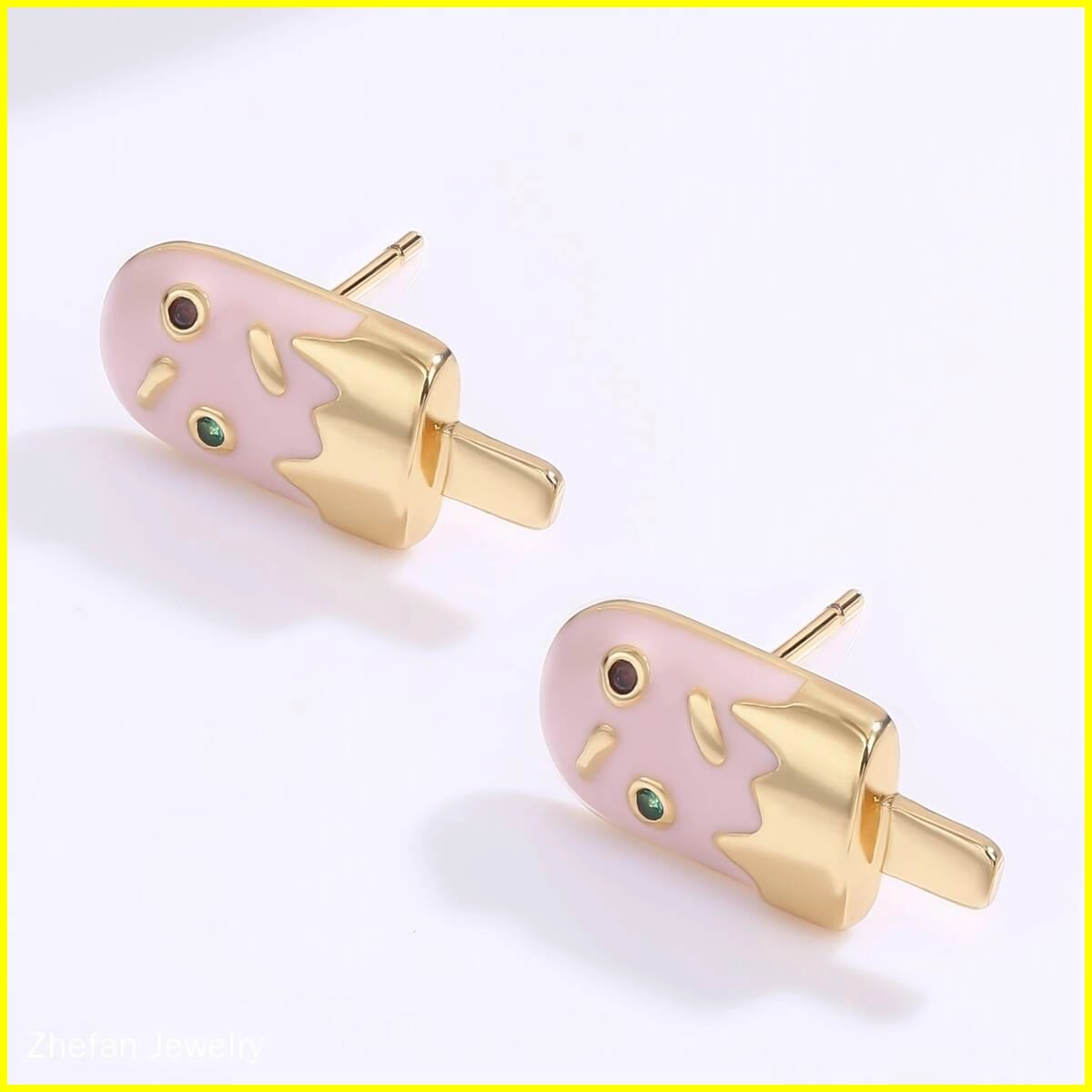 Cute Kid Jewelry Oil Stud Earrings 4 - Zhefan Jewelry