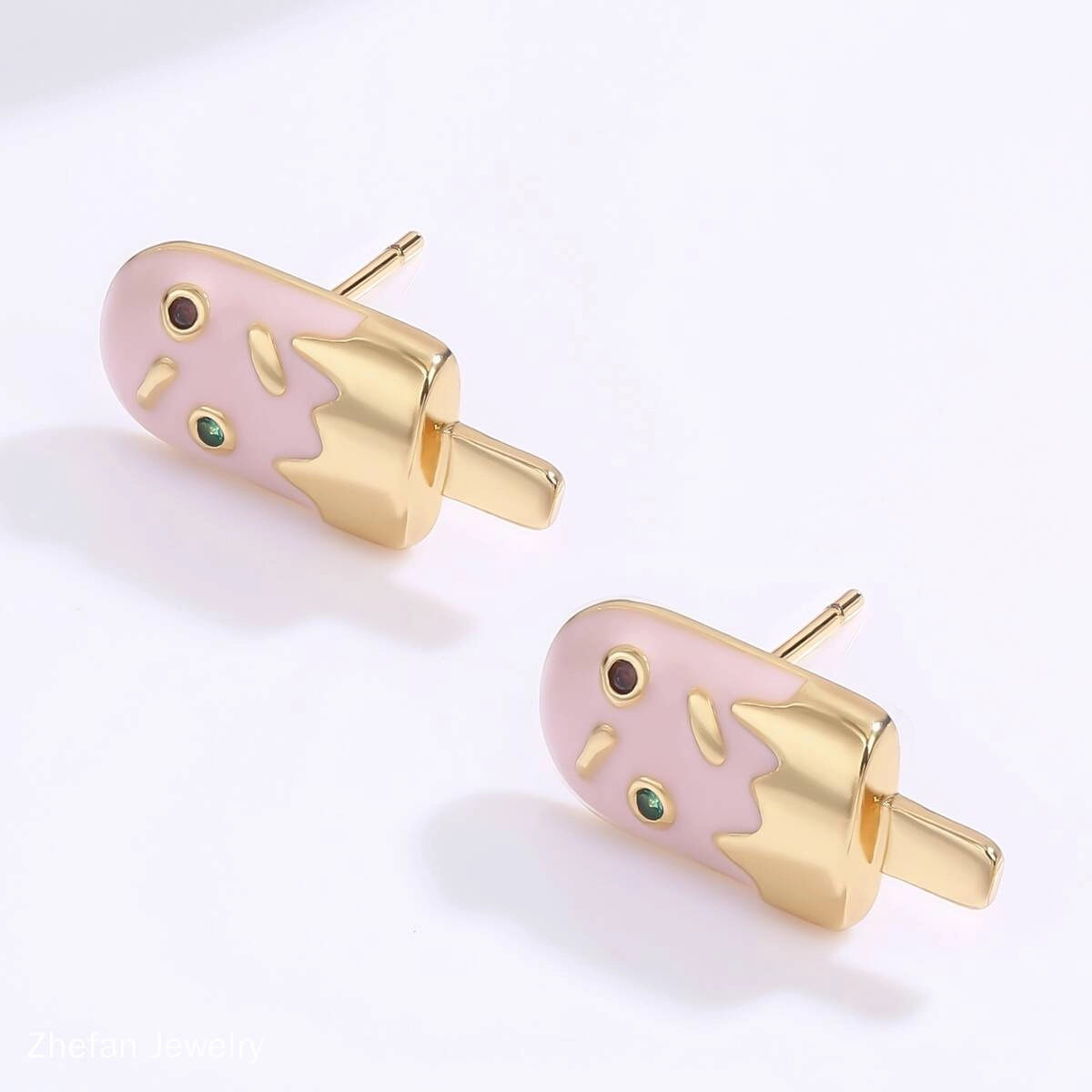Cute Kid Jewelry Oil Stud Earrings 4 - Zhefan Jewelry