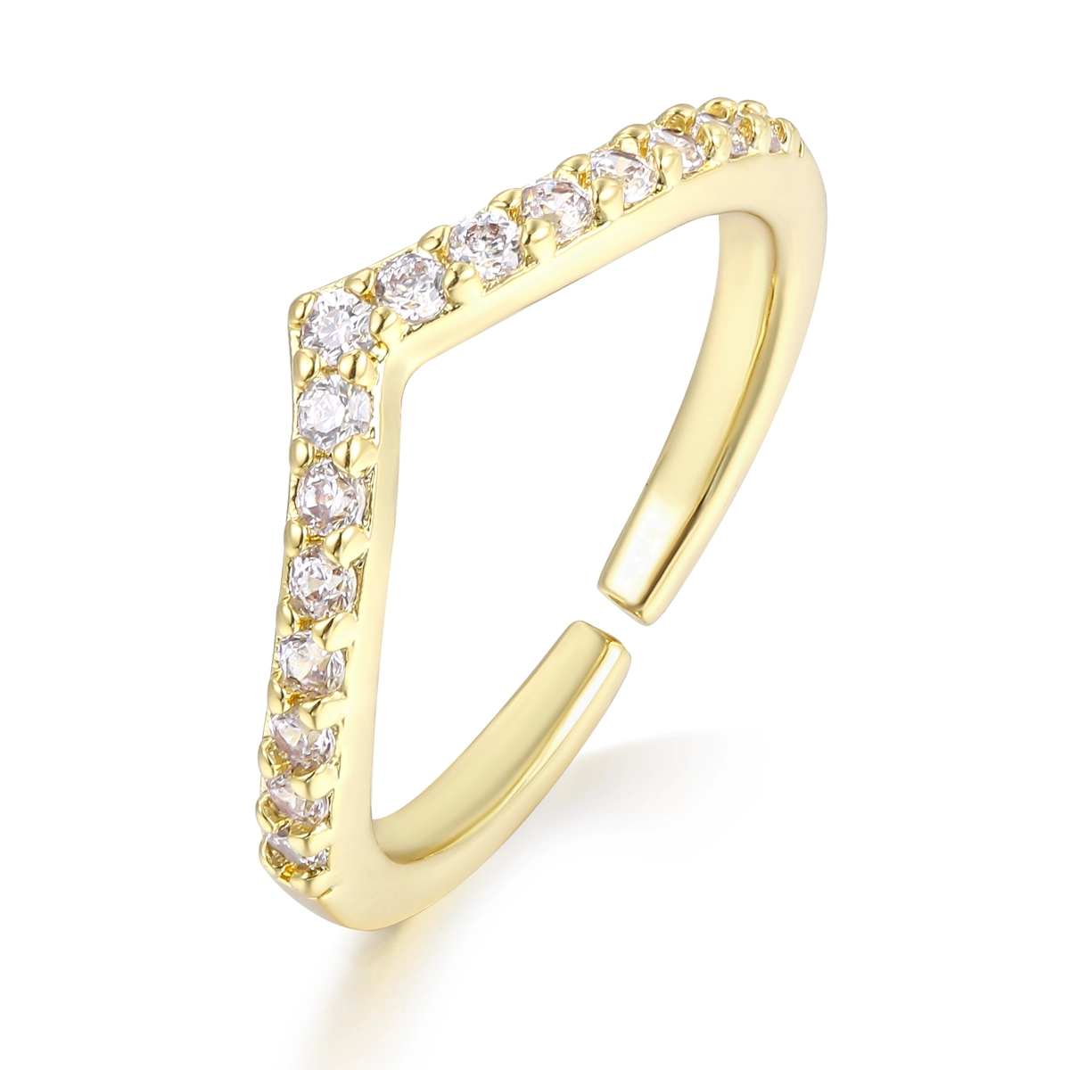 Danity Channel Setting Geometric Stackable Rings 1 - Zhefan Jewelry