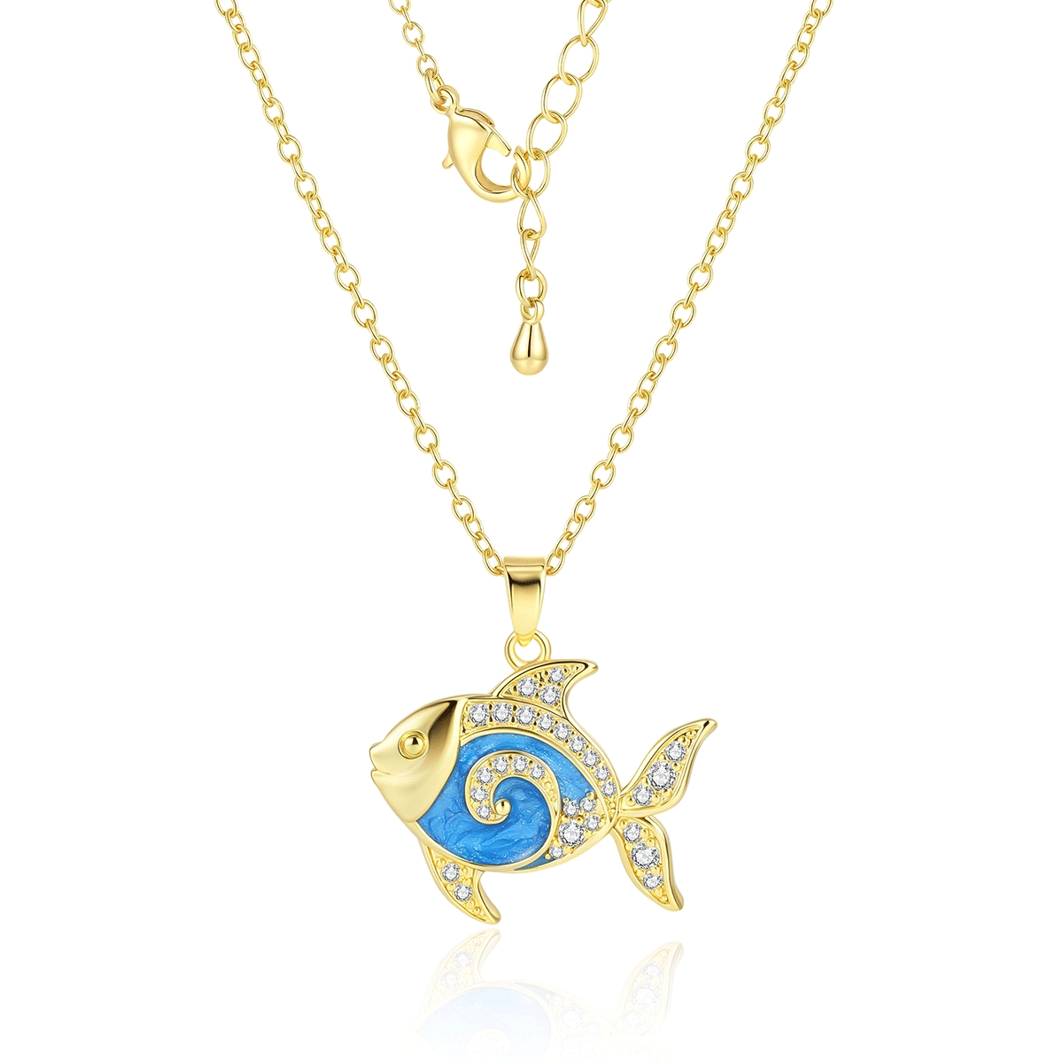 enamel-fish-necklace - Zhefan Jewelry