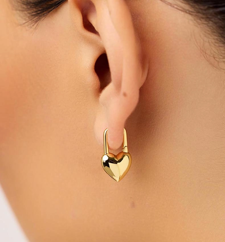 gold plated hoop earrings