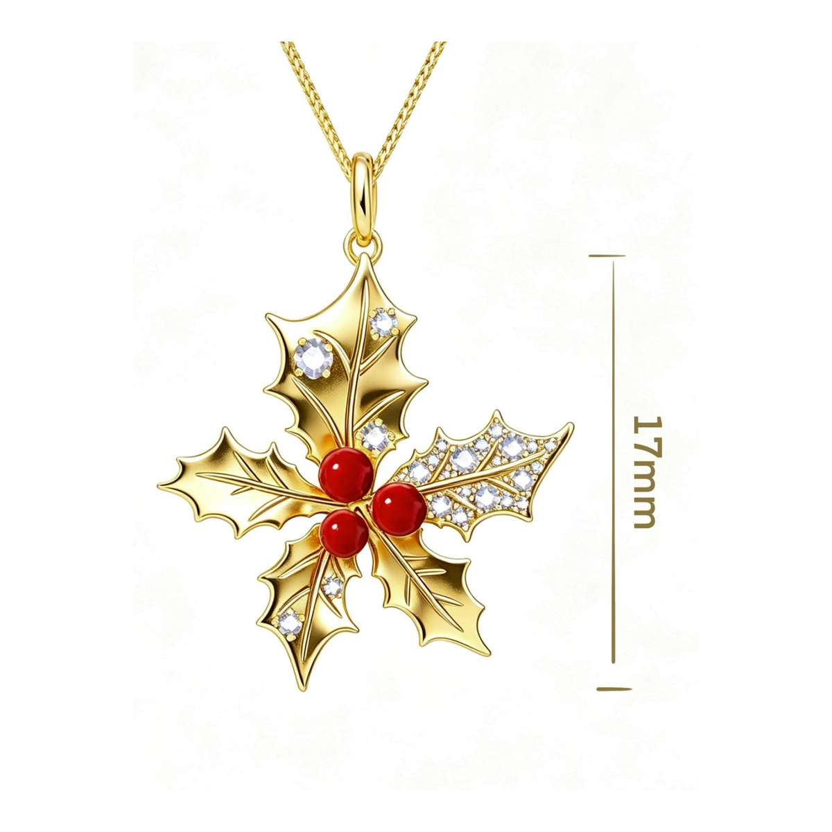 Christmas necklace designs with holly Christmas tree heart star and gingerbread charms