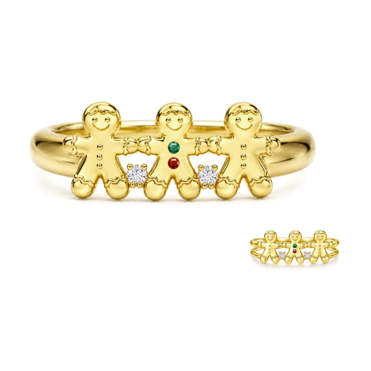 Private label Christmas jewelry collection with coordinated necklaces and seasonal rings