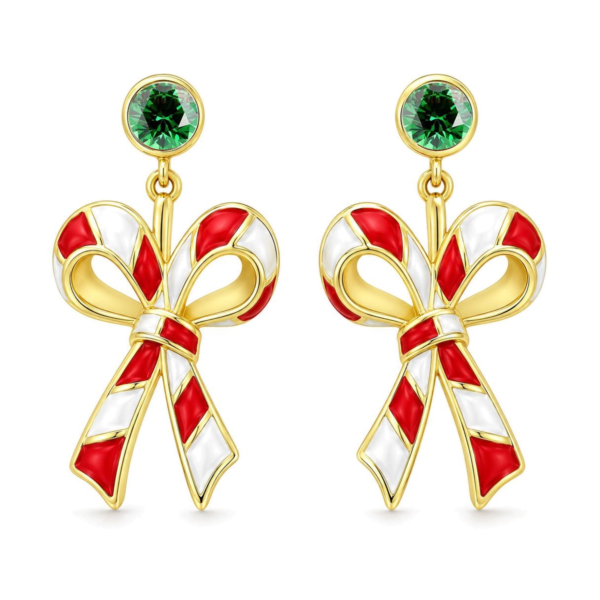 Christmas earrings wholesale collection with custom star and bow holiday designs
