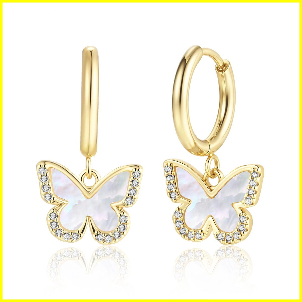 OEM butterfly charm earrings - Zhefan Jewelry