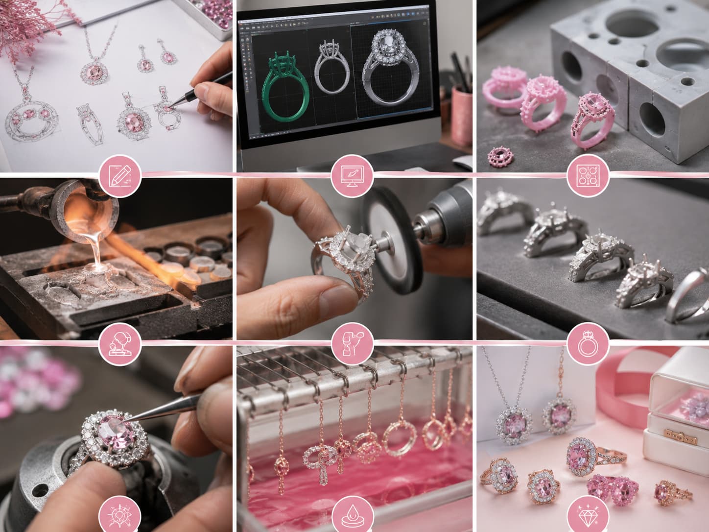 OEM ODM process for custom sterling silver jewelry