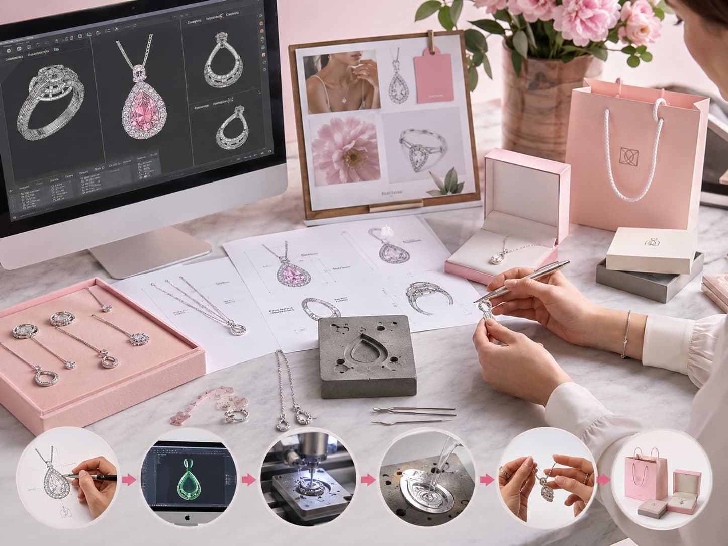 OEM ODM process for launching sterling silver jewelry brand