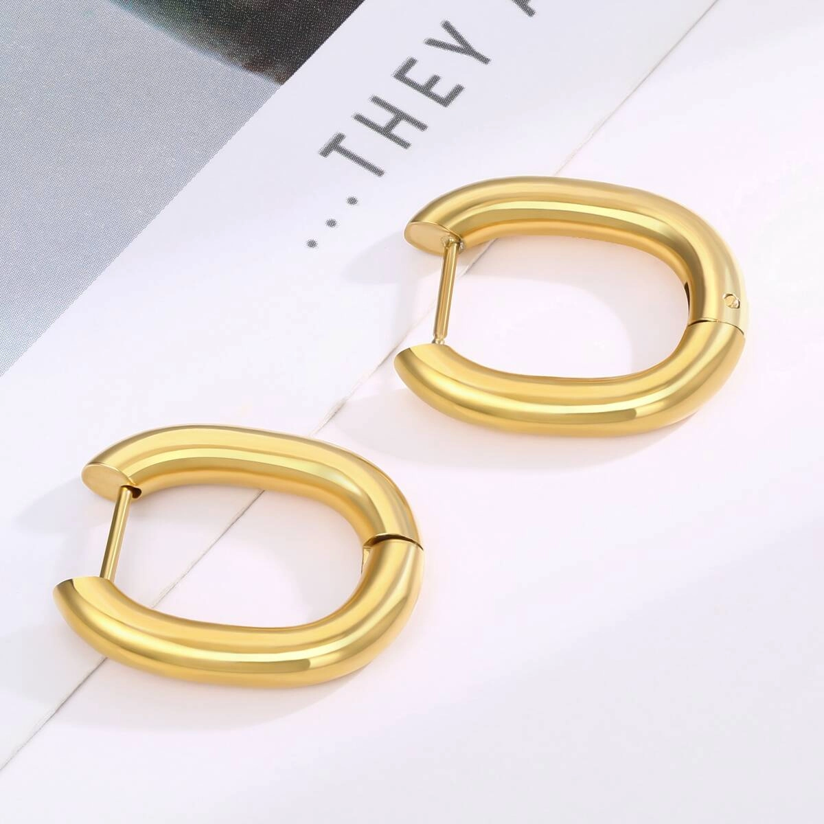 Oval Shape Hugggie Earrings-18K Gold 4 - Zhefan Jewelry Oval Shape Hugggie Earrings-18K Gold 4 - Zhefan Jewelry