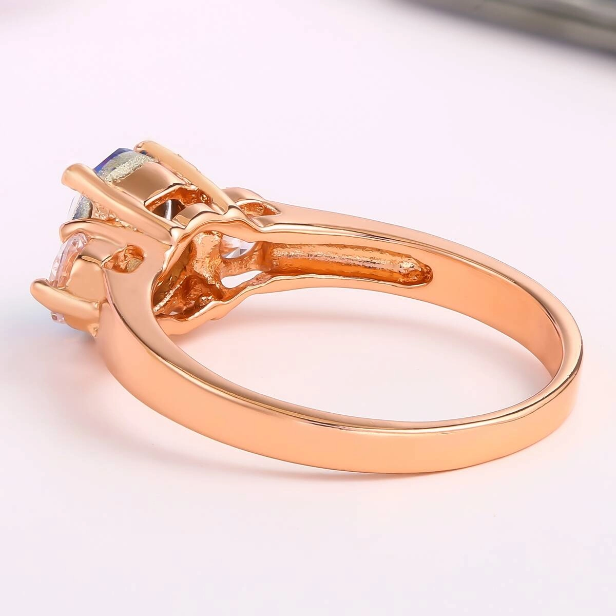 Rose Gold Ring -Gold Plated Jewelry 3 - Zhefan Jewelry