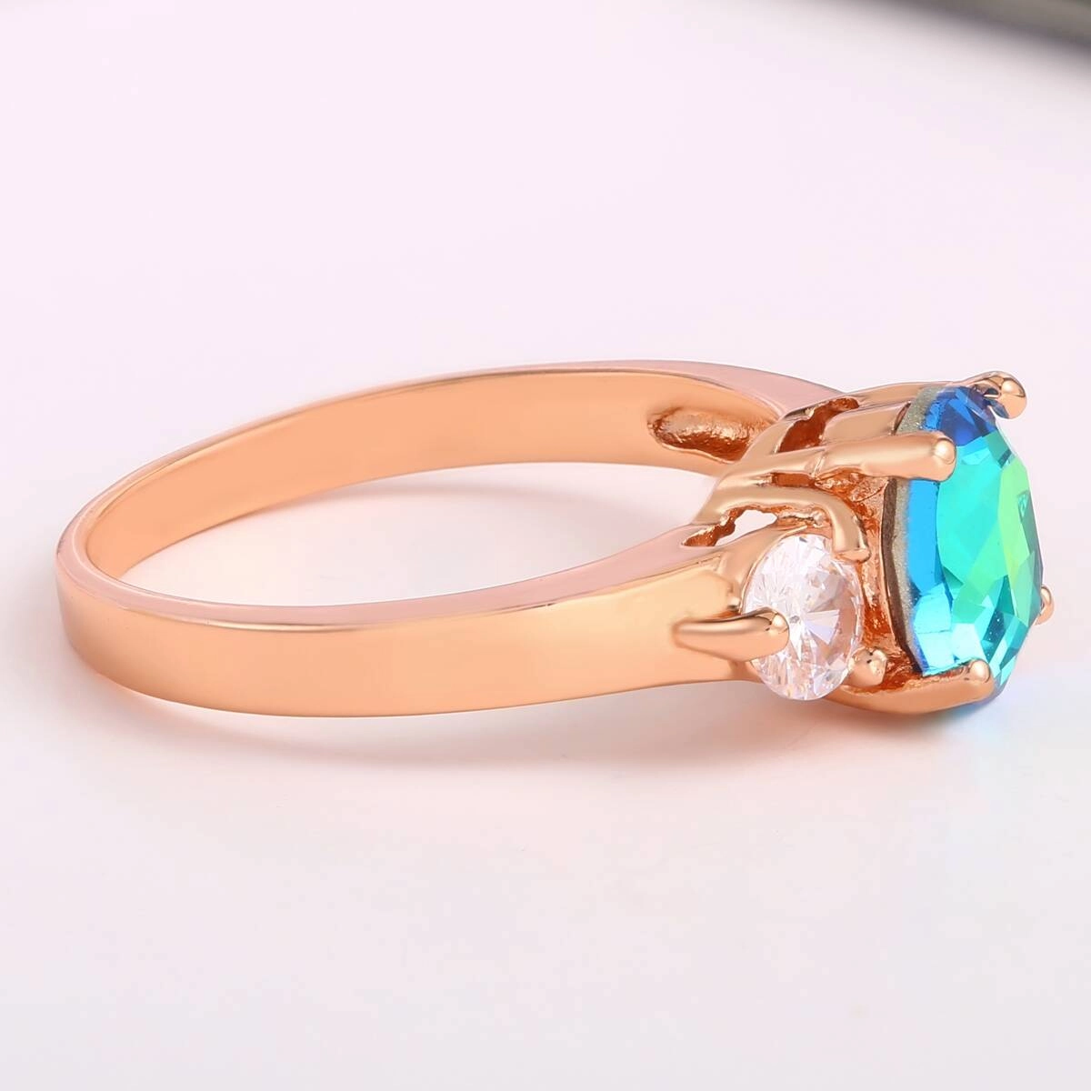 Rose Gold Ring -Gold Plated Jewelry 4 - Zhefan Jewelry