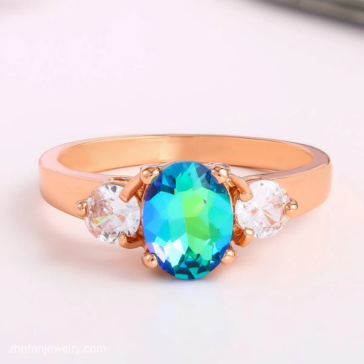 Rose Gold Ring -Gold Plated  Jewelry 5 - Zhefan Jewelry