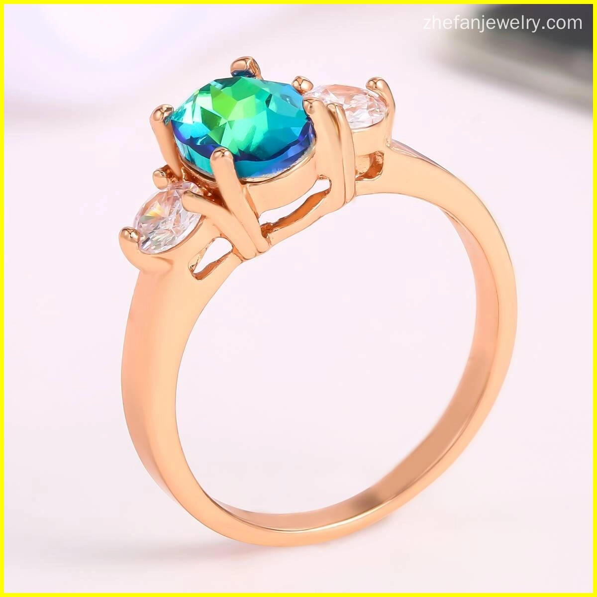 Rose Gold Ring -Gold Plated  Jewelry 6 - Zhefan Jewelry