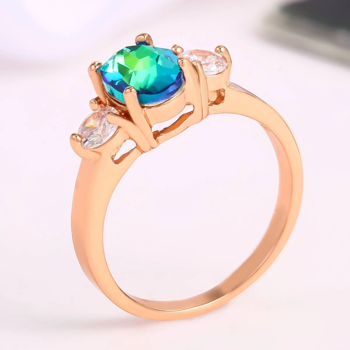 Rose Gold Ring -Gold Plated Jewelry 6 - Zhefan Jewelry