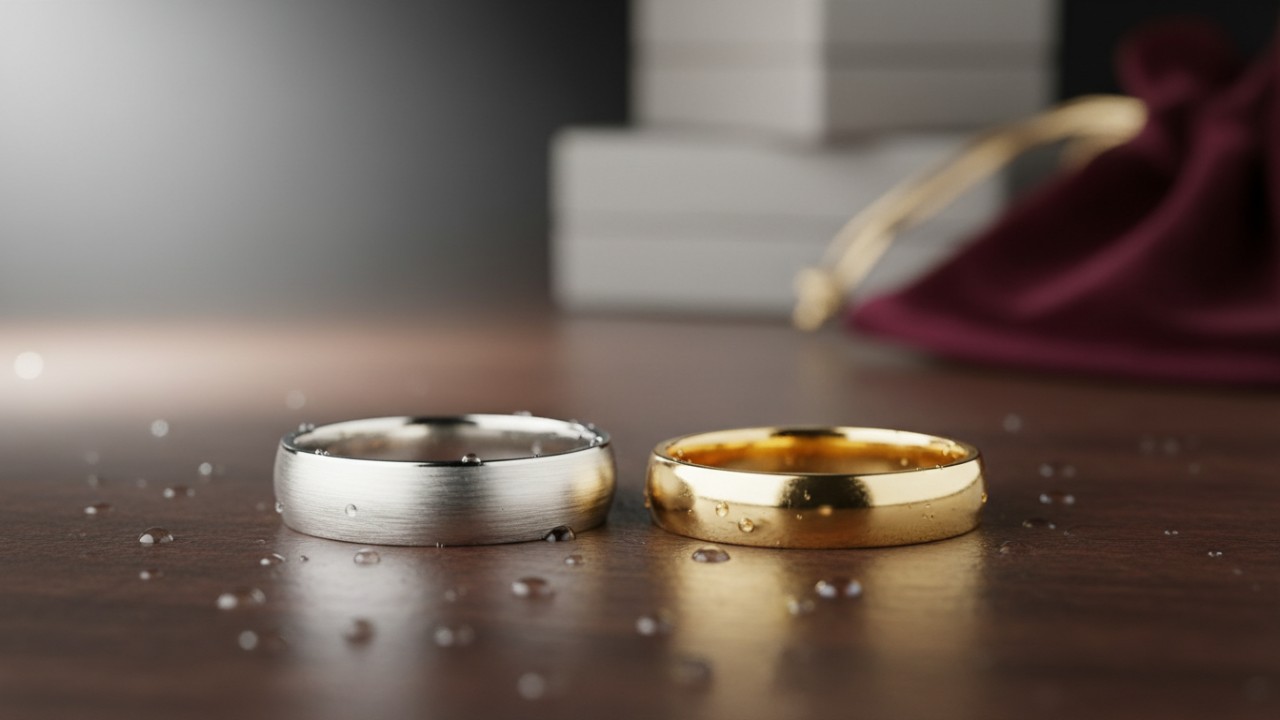 sterling silver vs gold ring