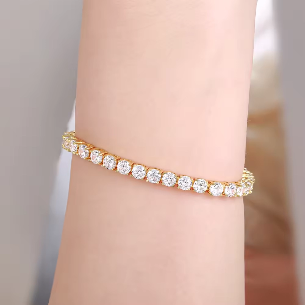Tennis Bracelet with 4MM Cubic Zirconia 2