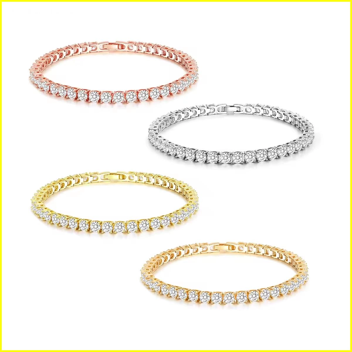 Tennis Bracelet with 4MM Cubic Zirconia 5 - Zhefan Jewelry