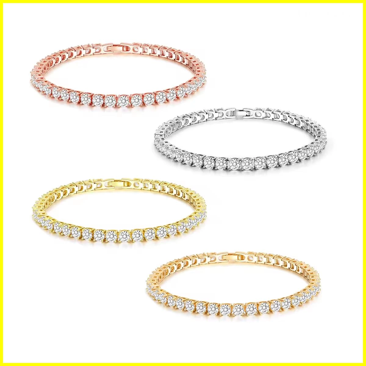 Tennis Bracelet with 4MM Cubic Zirconia 5 - Zhefan Jewelry