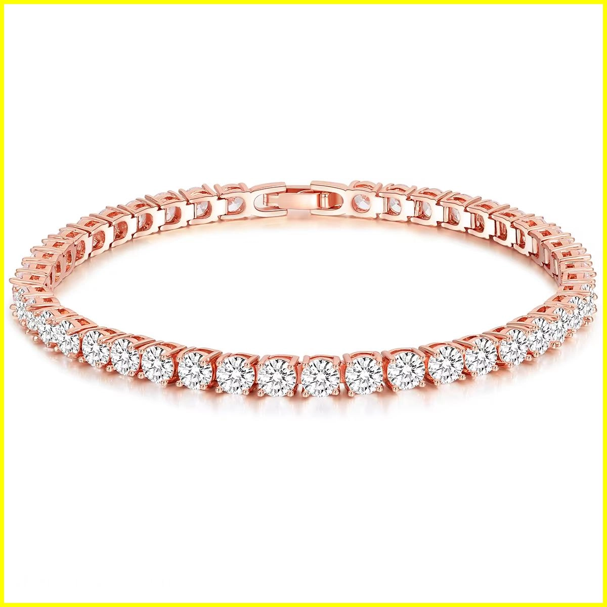 Tennis Bracelet with 4MM Cubic Zirconia 6 - Zhefan Jewelry