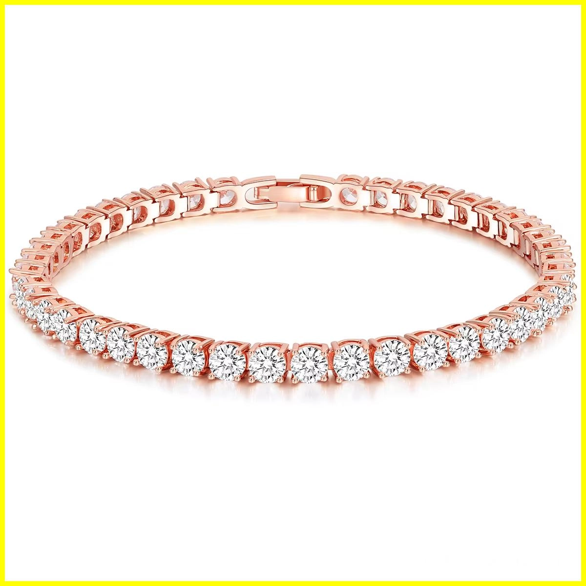 Tennis Bracelet with 4MM Cubic Zirconia 6 - Zhefan Jewelry
