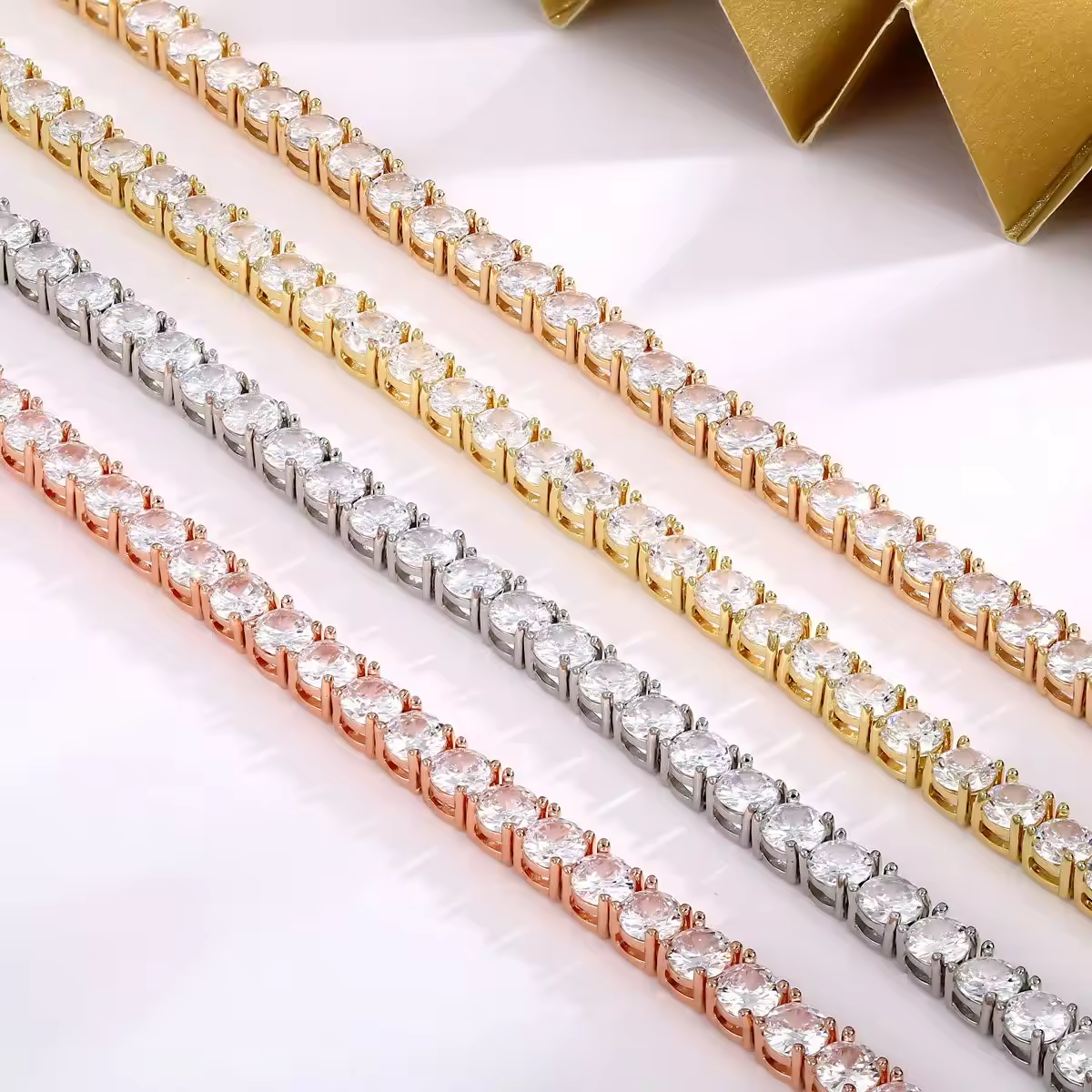 Tennis Bracelet with 4MM Cubic Zirconia 7