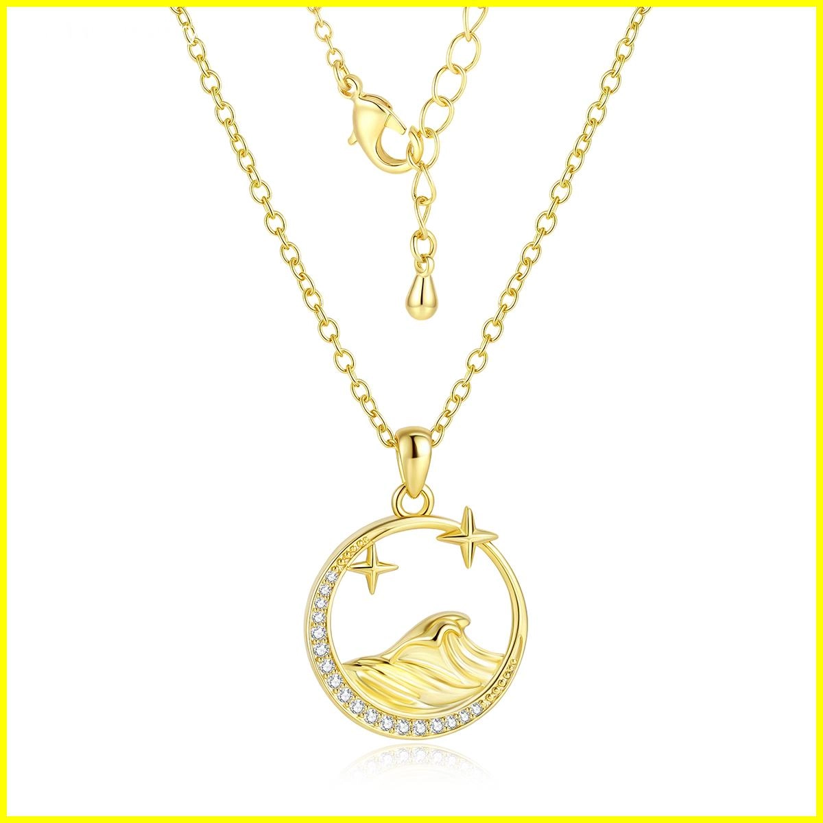 wave pendant necklace - Zhefan Jewelry