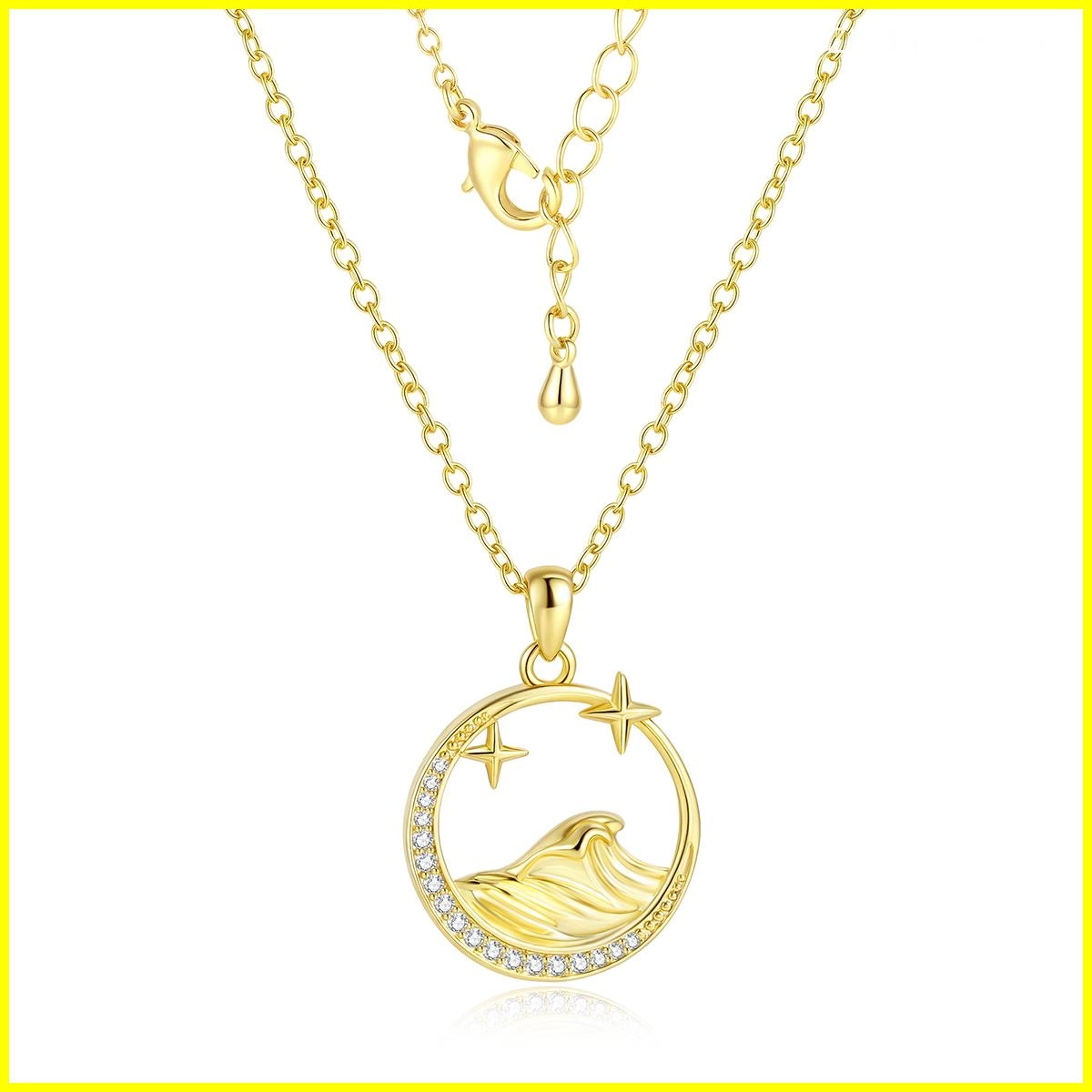 wave pendant necklace - Zhefan Jewelry