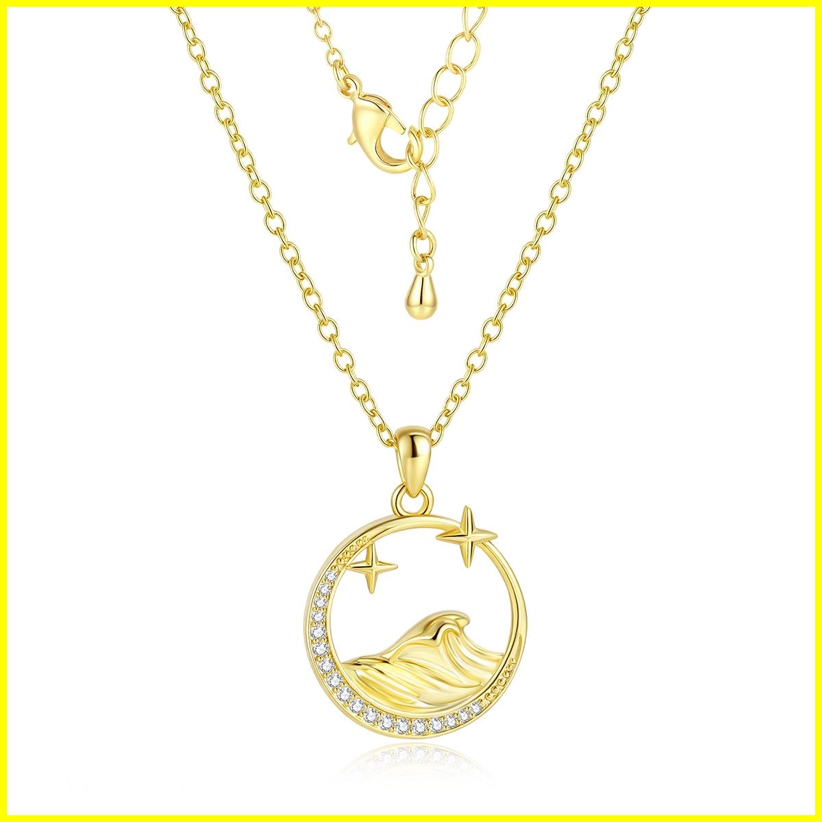 wave pendant necklace - Zhefan Jewelry