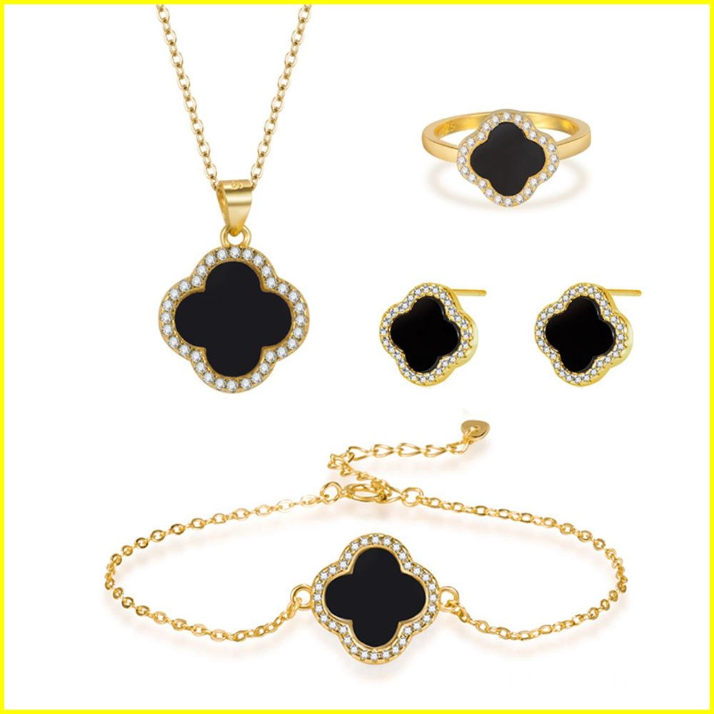Wholesale Jewelry 925 Sterling Silver Clover Jewelry Sets (2) - Zhefan Jewelry