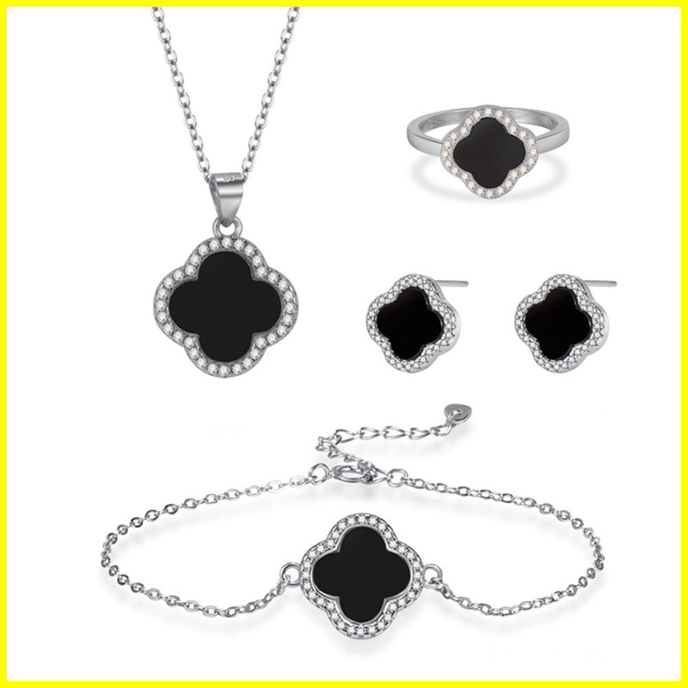 Wholesale Jewelry 925 Sterling Silver Clover Jewelry Sets (3) - Zhefan Jewelry