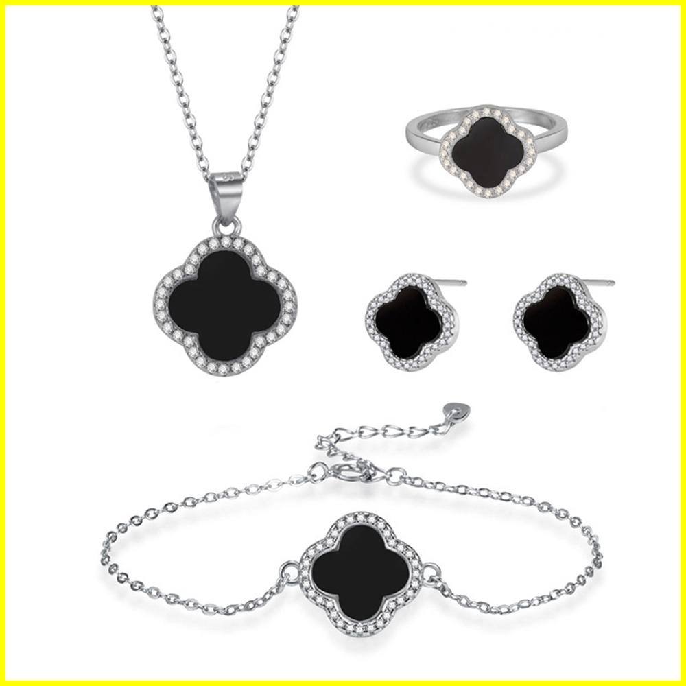 Wholesale Jewelry 925 Sterling Silver Clover Jewelry Sets (3) - Zhefan Jewelry