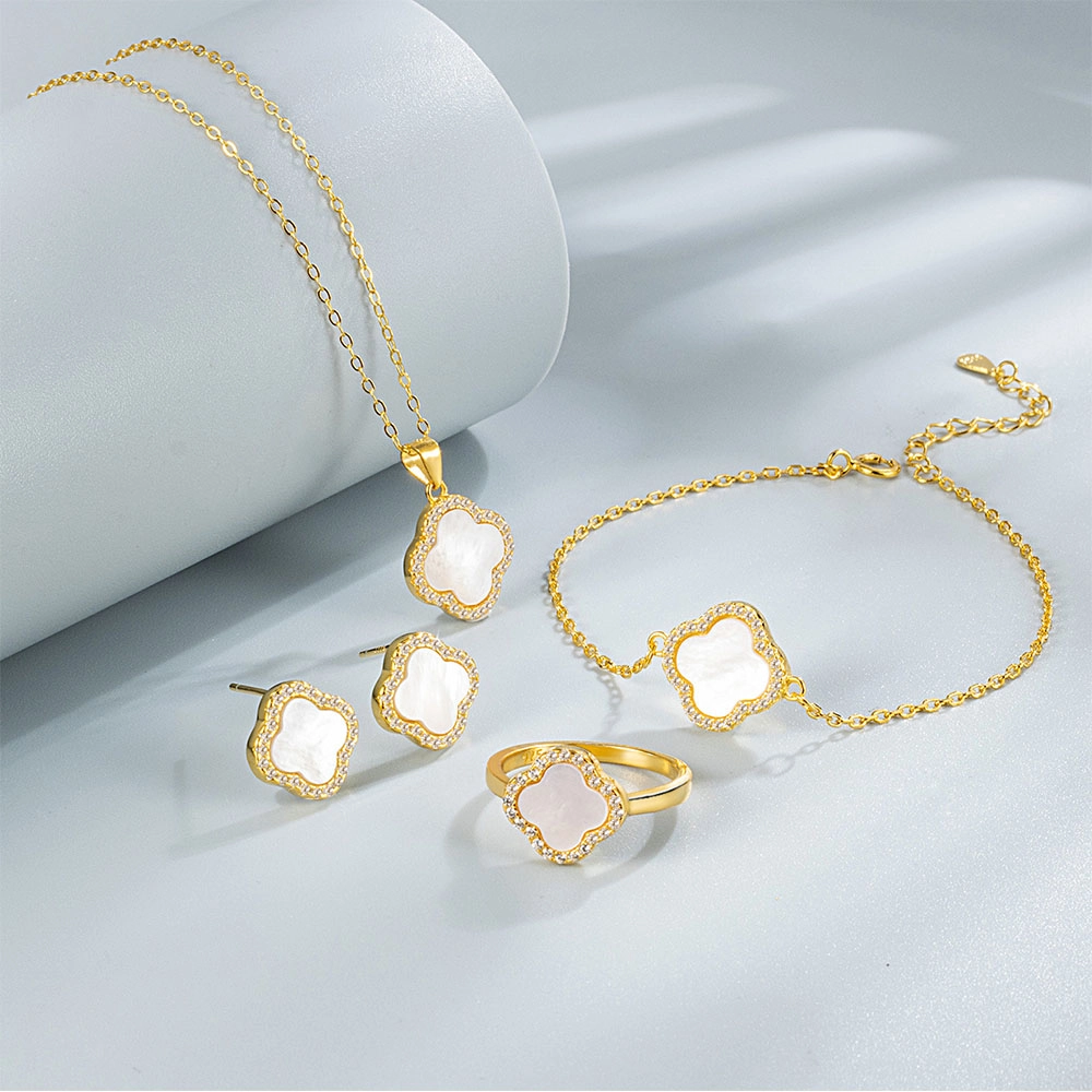 Wholesale Jewelry 925 Sterling Silver Clover Jewelry Sets - Zhefan Jewelry